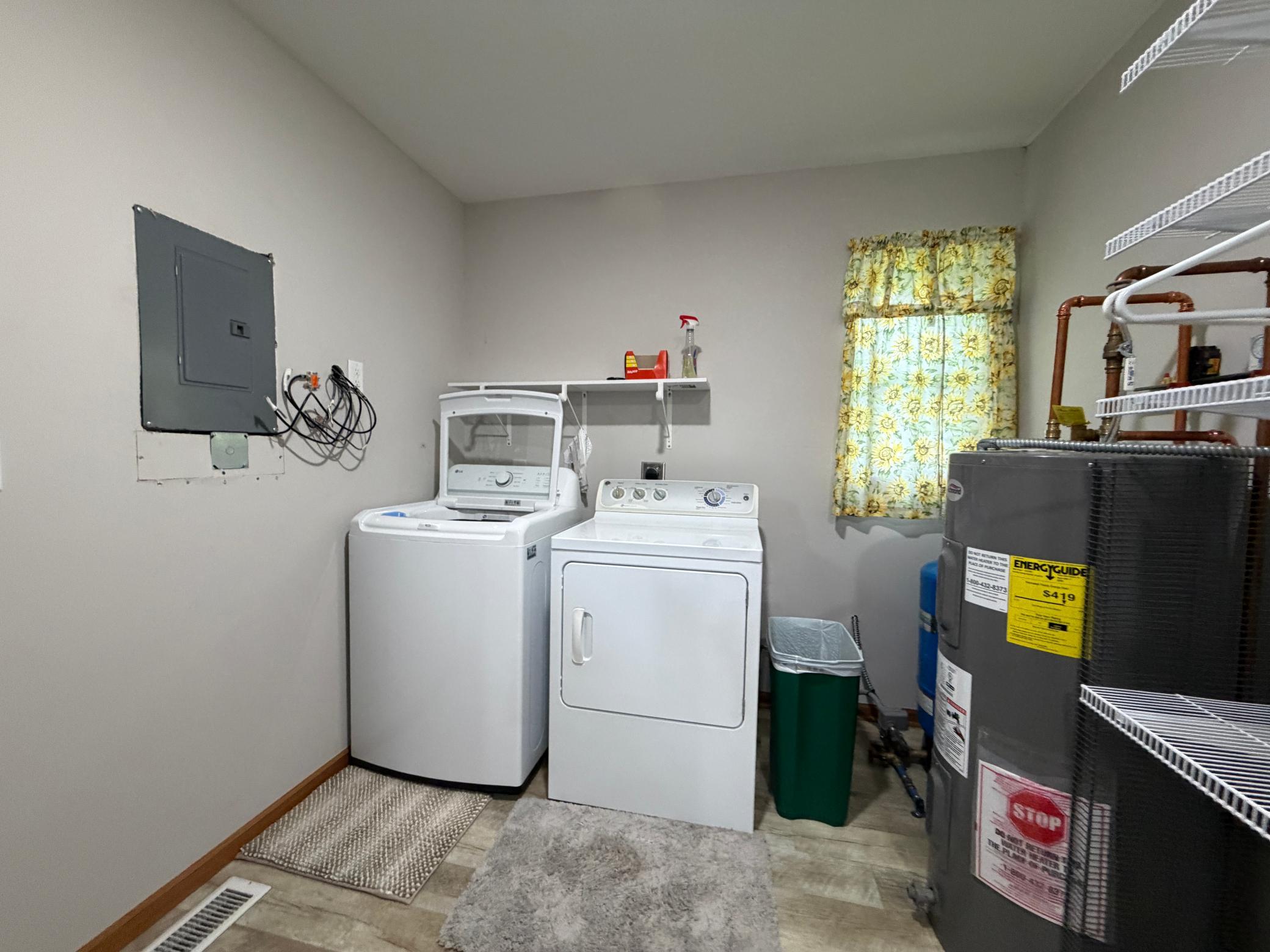 laundry and utility area