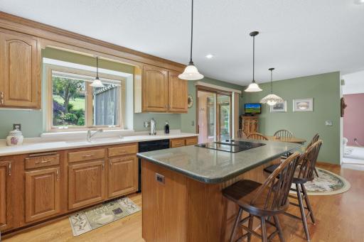 Abundant kitchen cabinetry and counterspace
