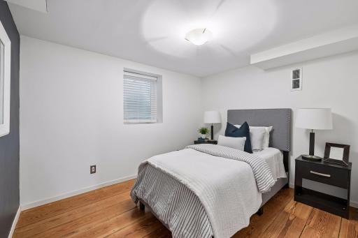 Lower level nonconforming 5th bedroom (no closet) could also be used as office or exercise room.