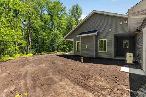 There is additional covered storage on the side of the house. Great spot to store your patio furnture