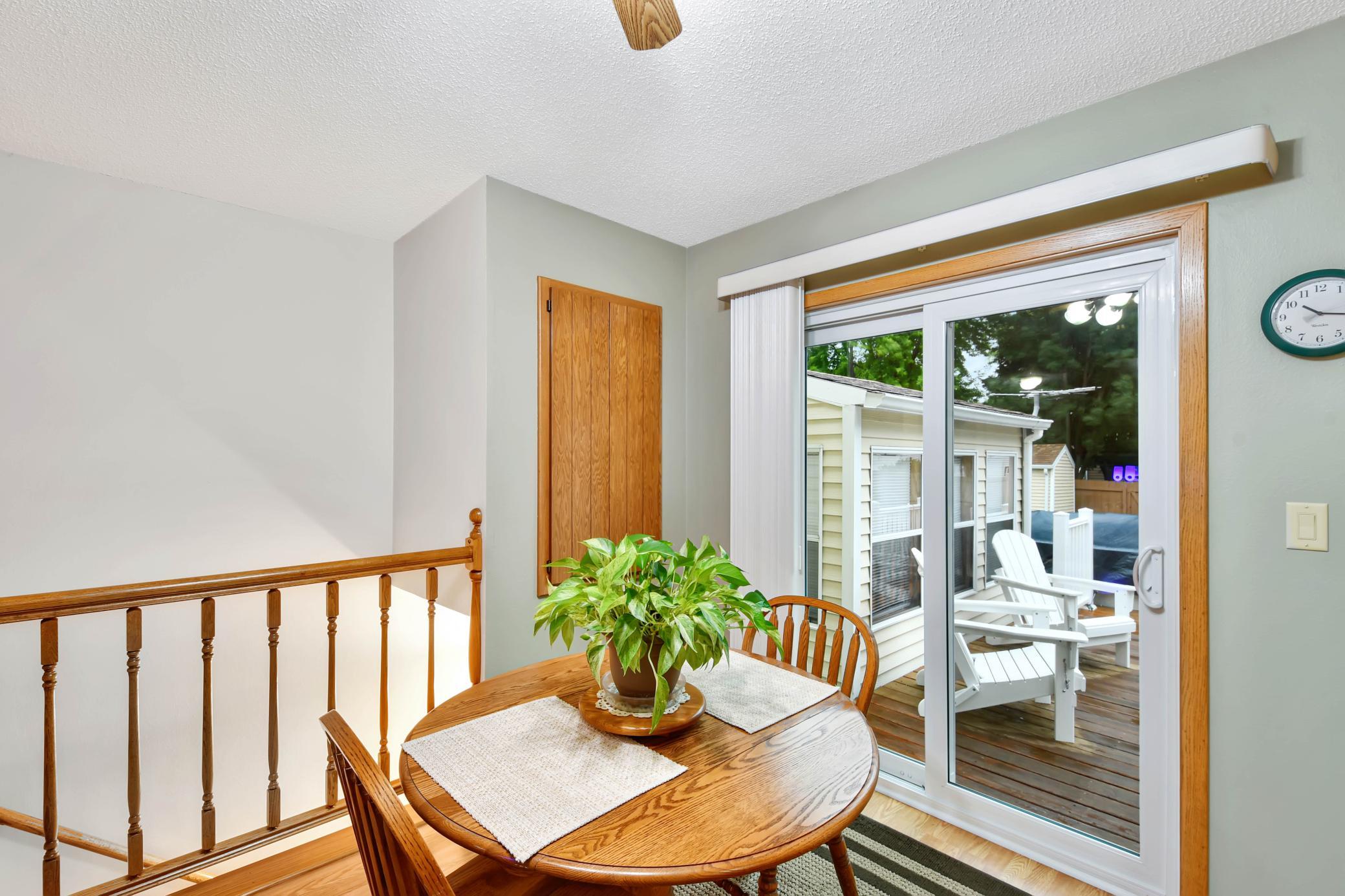 Patio door off kitchen