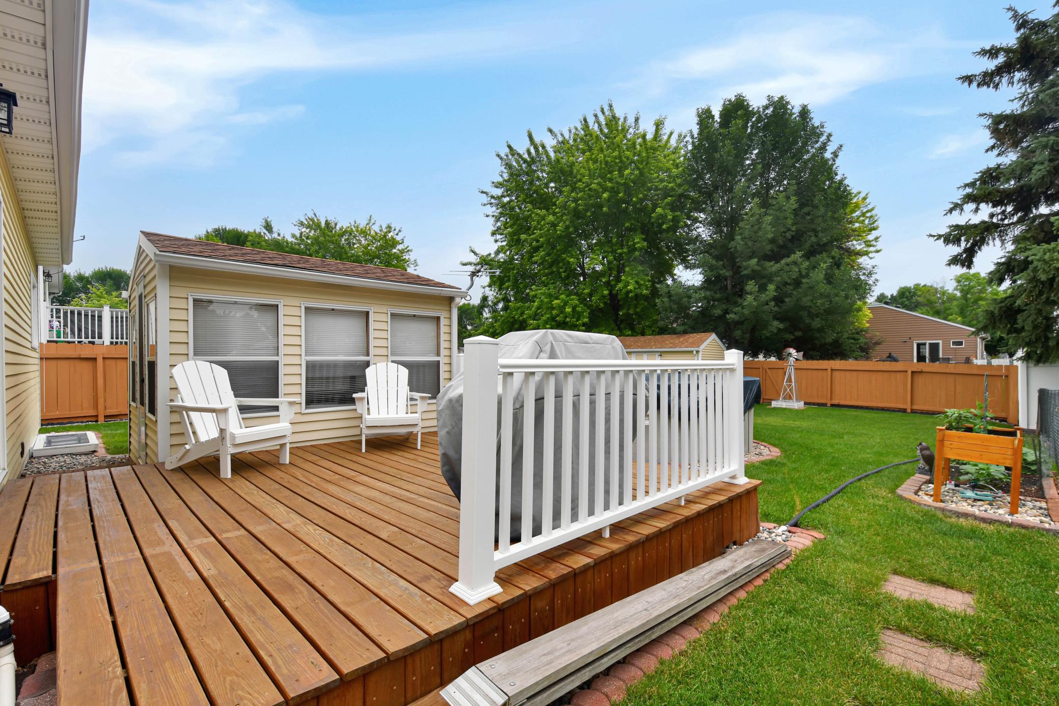 Deck and three season porch