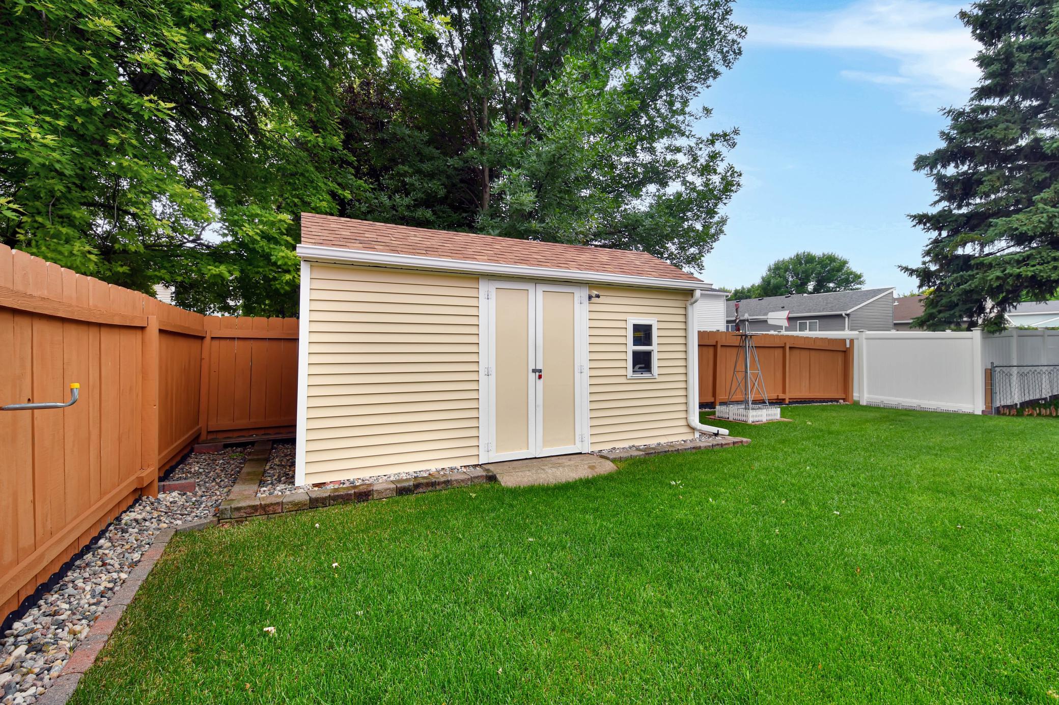 Shed for additional storage