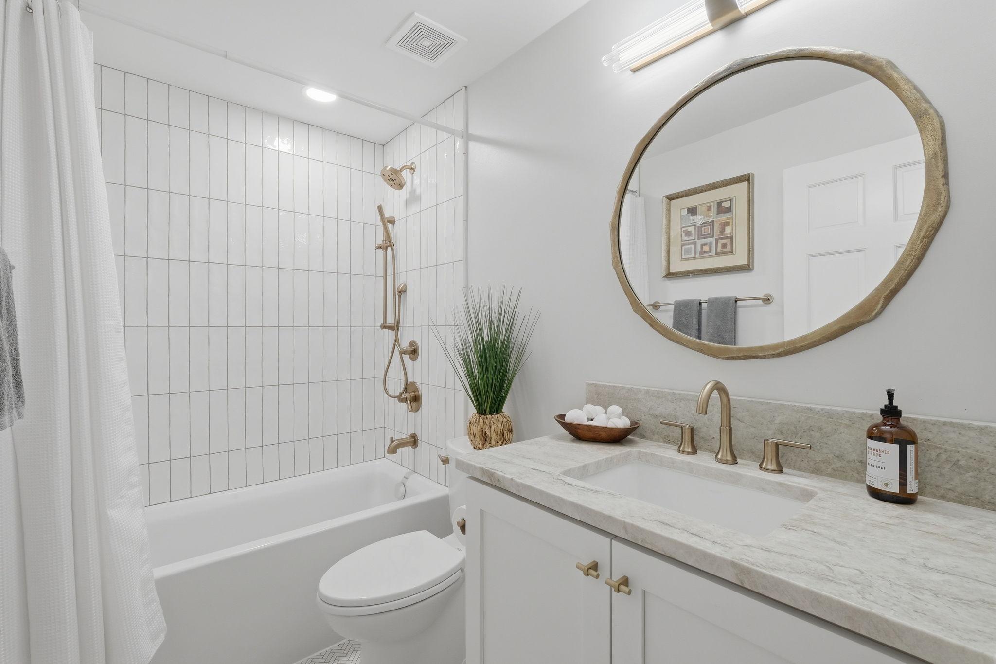 Gorgeous and all new full bath