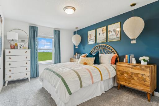 Photo is of a decorated model, colors and features will vary.