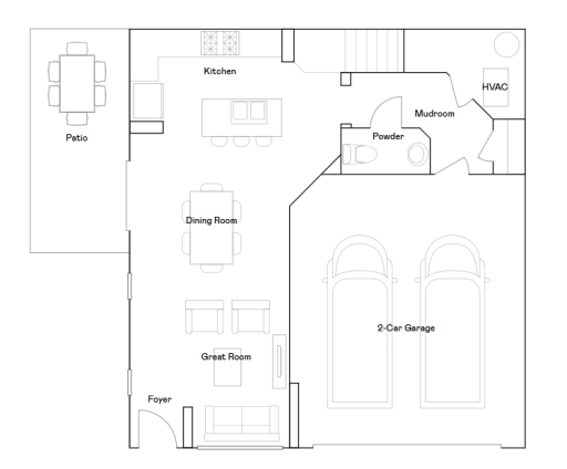 Main level floorplan