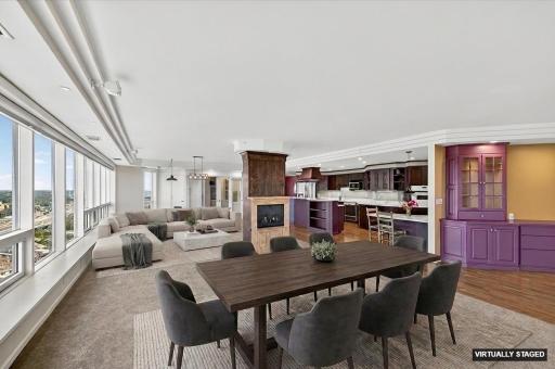 Classic design, tall ceilings and expansive layout offers design flexibility. Virtually staged.