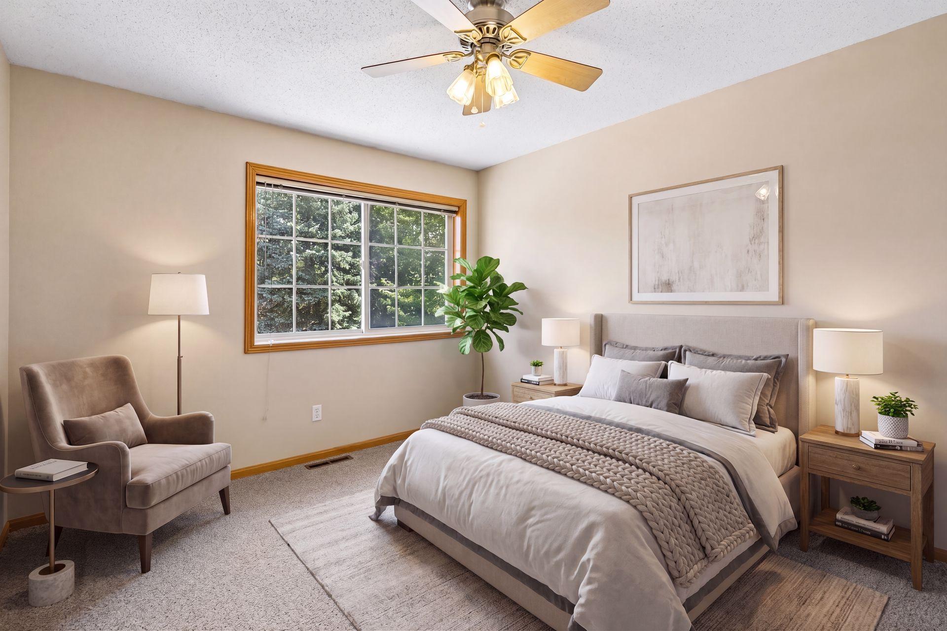 Virtually staged - nice and spacious!