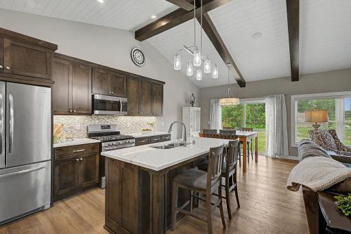 Open concept is perfect for hosting holidays, dinner parties & more!