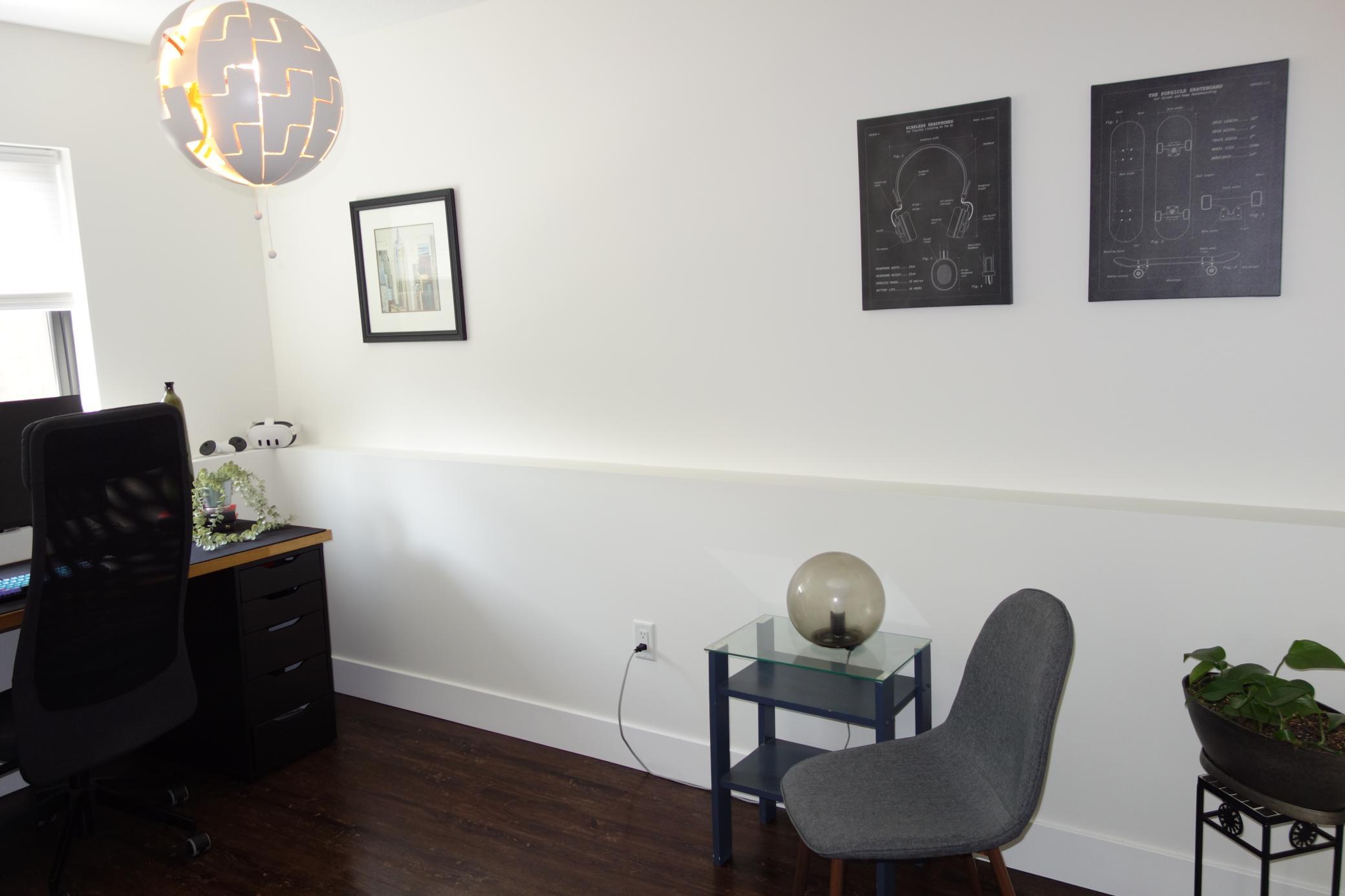 4th bedroom currently set up as office.