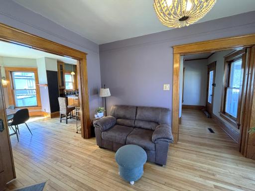 Open the pocket doors for an open concept feeling
