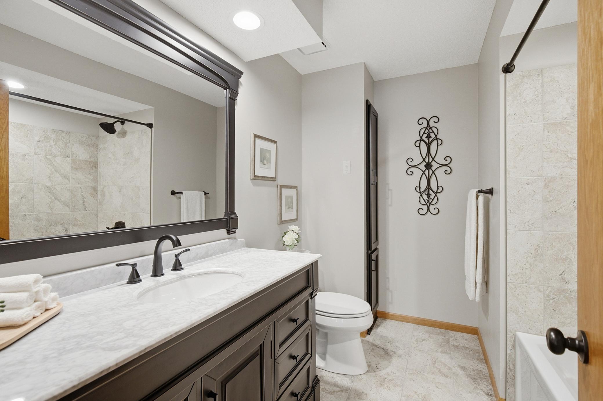 Primary bath was renovated with you in mind in 2026