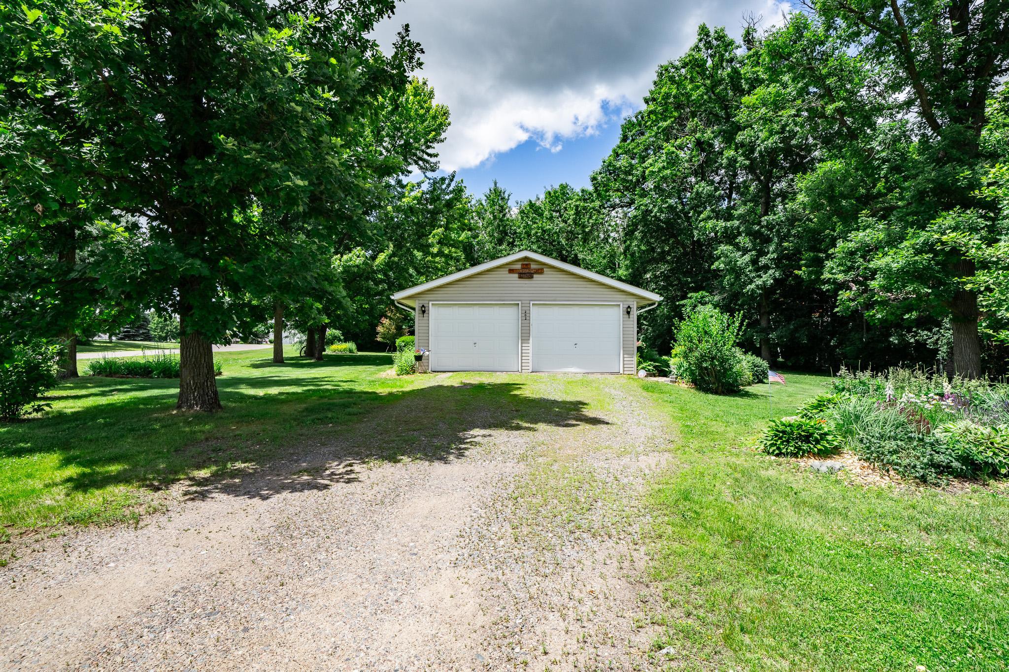 2-stall garage and driveway