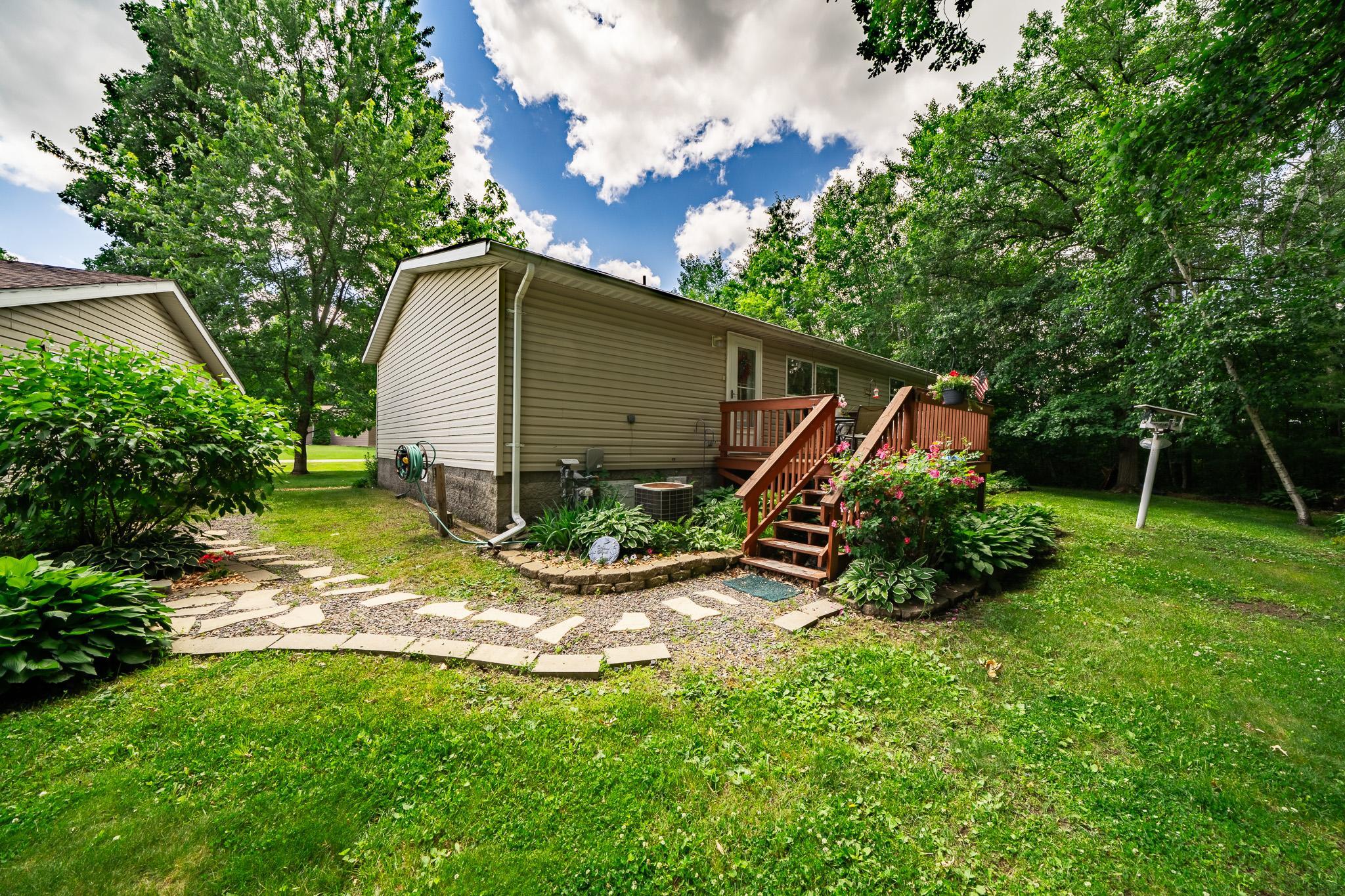 Rear entry and deck