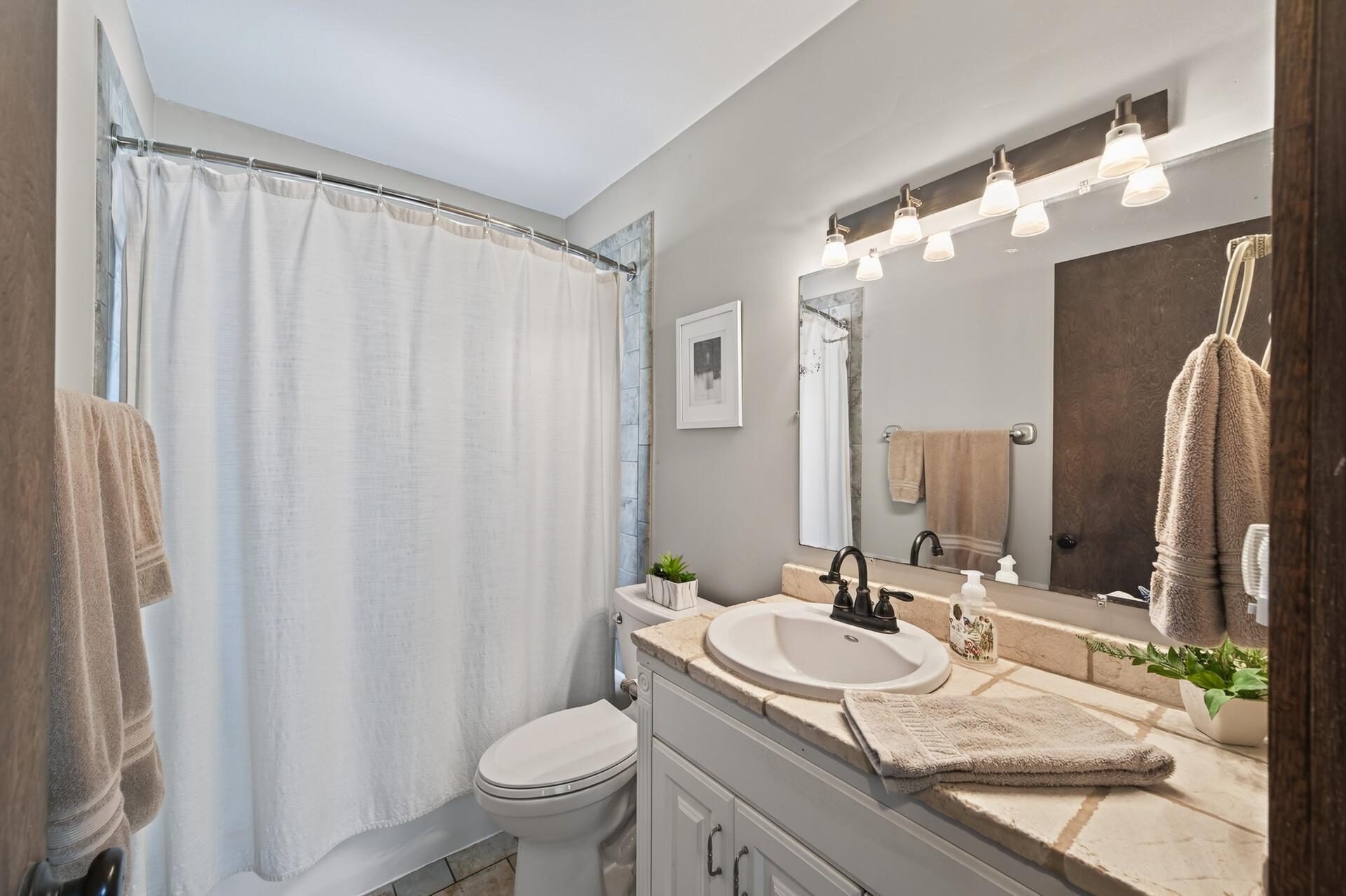 Main floor bathroom is completely updated.