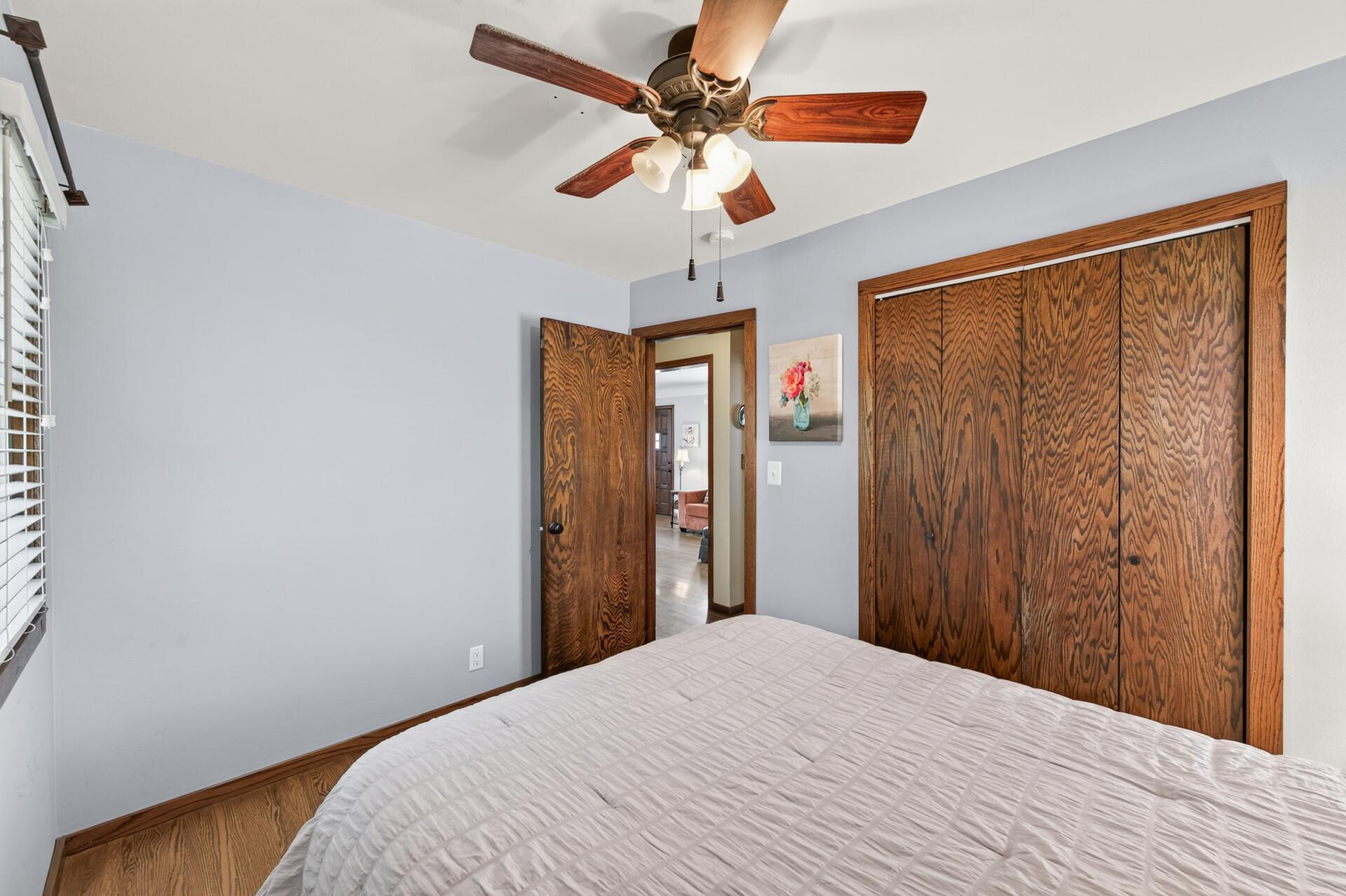 This bedroom also has a large closet!