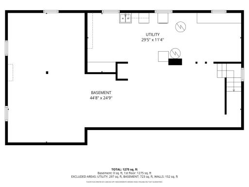 Lower level floor plan