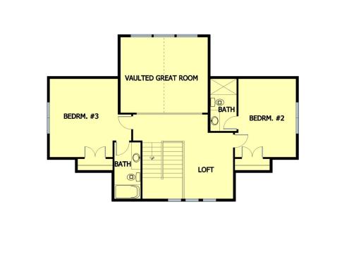 6105 Halifax Ave - Upper level floor plan
