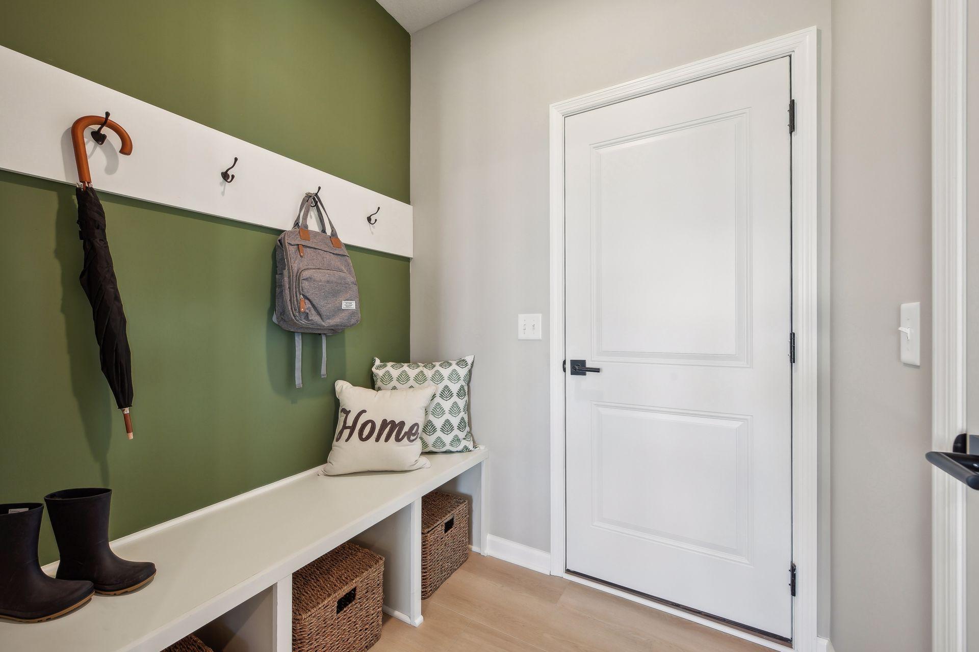 Mudroom from the garage