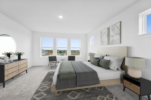 Staged owners bedroom-picture of similar home