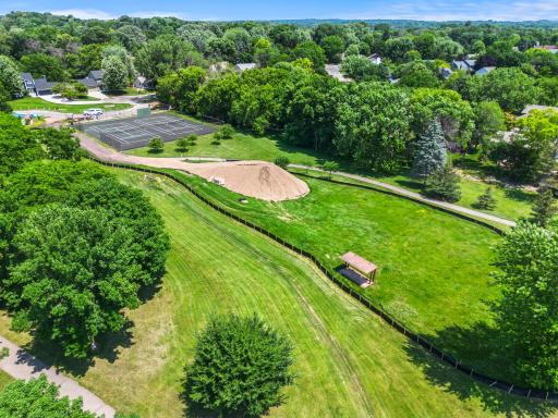 Soccer, Baseball, pickleball, tennis, trails and access to Lotus Lake from the Park
