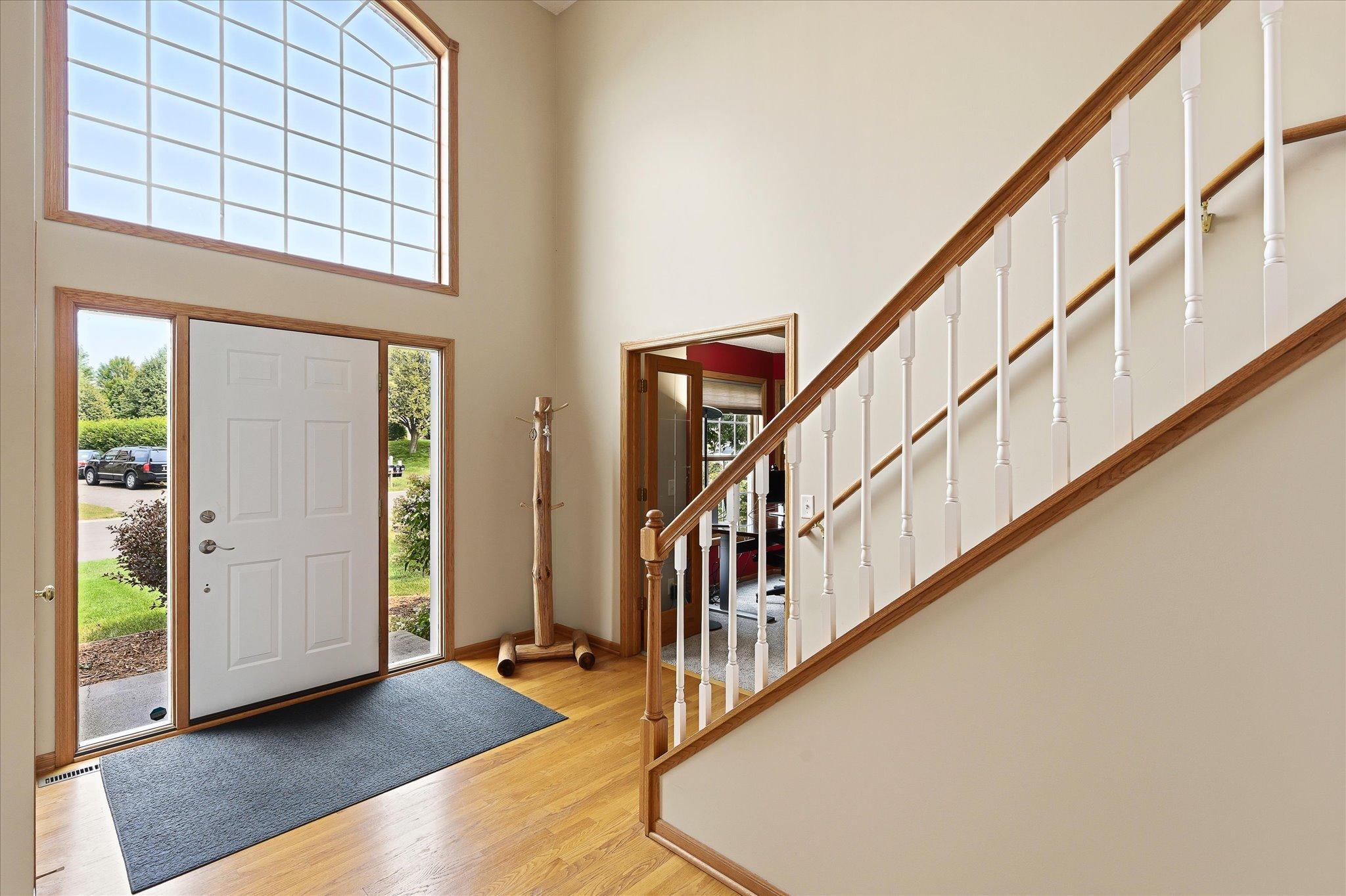 Bright and welcoming entry.