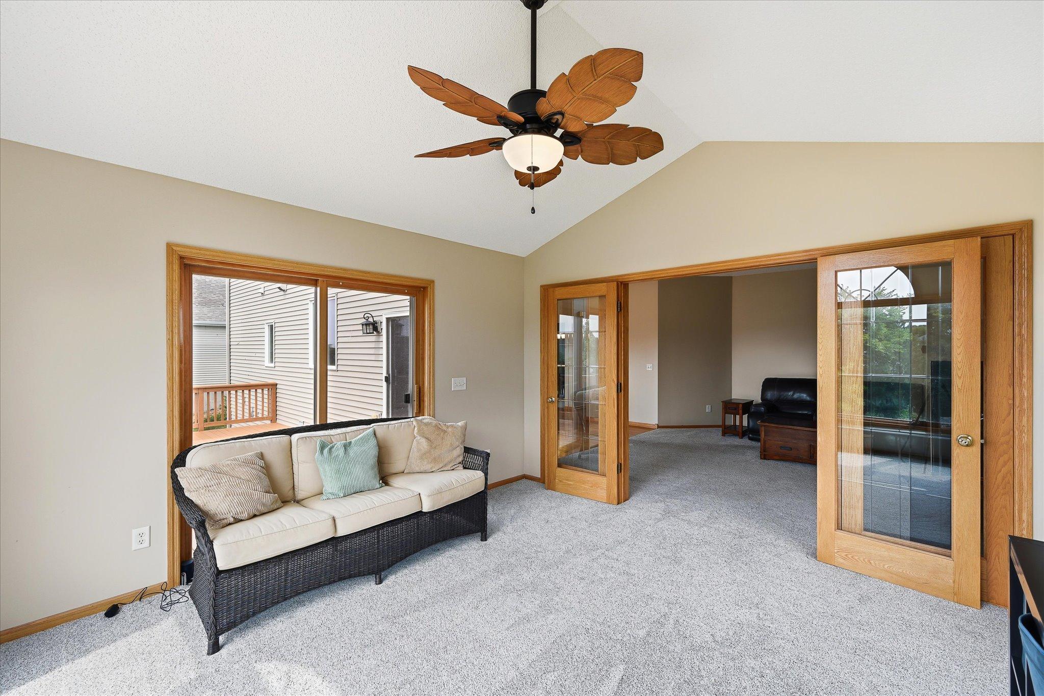 Cozy yet spacious living area you'll love coming home to.