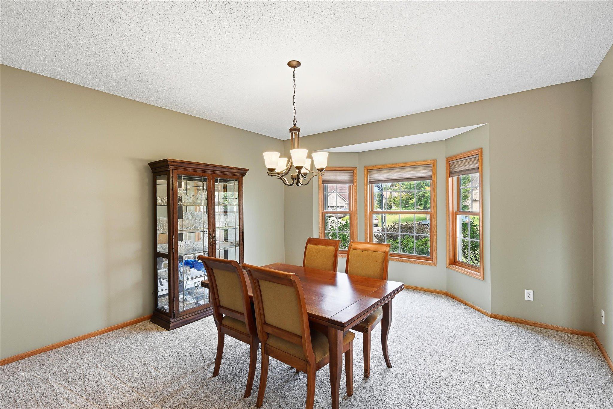 Large windows bring in natural light