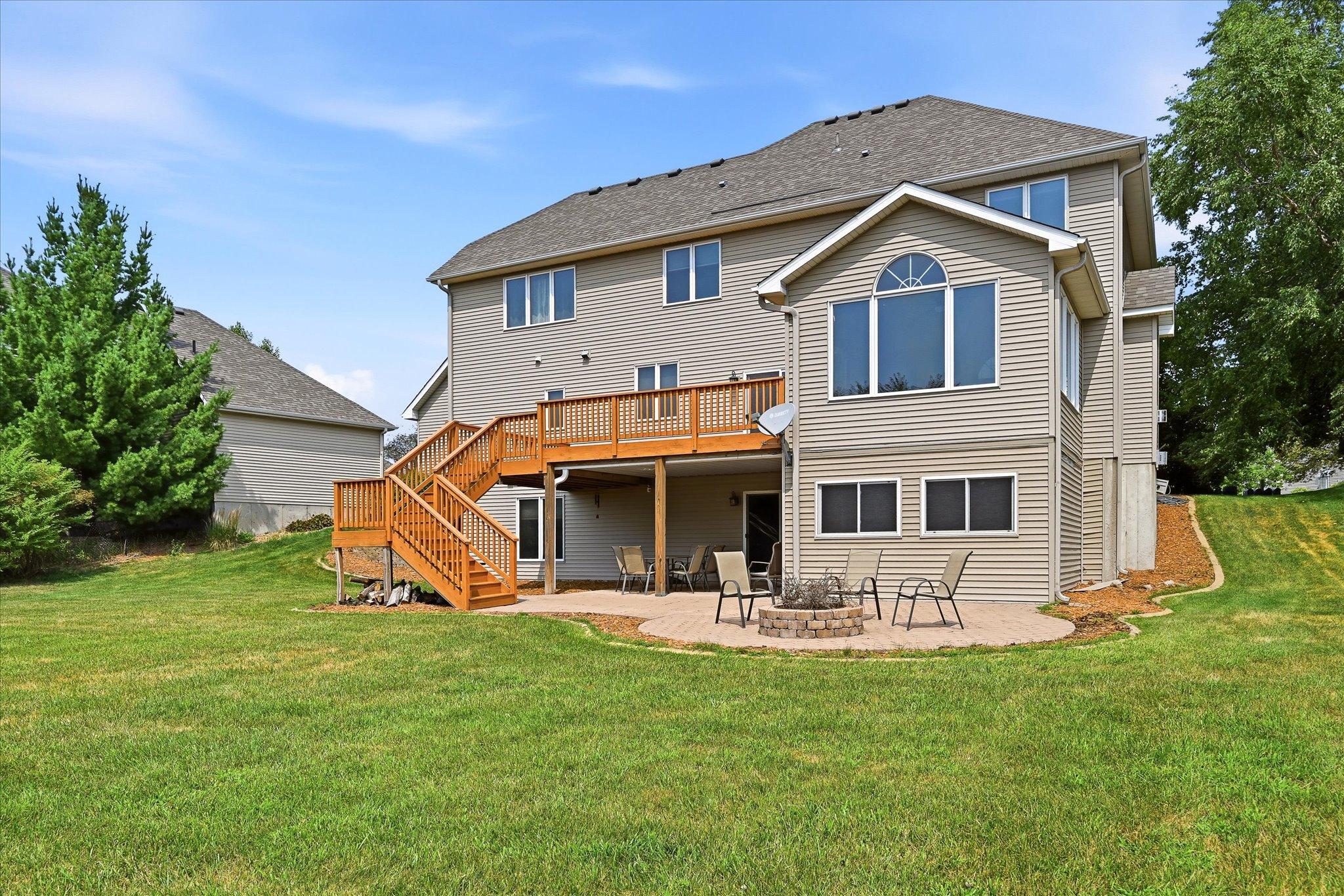 Outdoor living space extends your entertaining options.