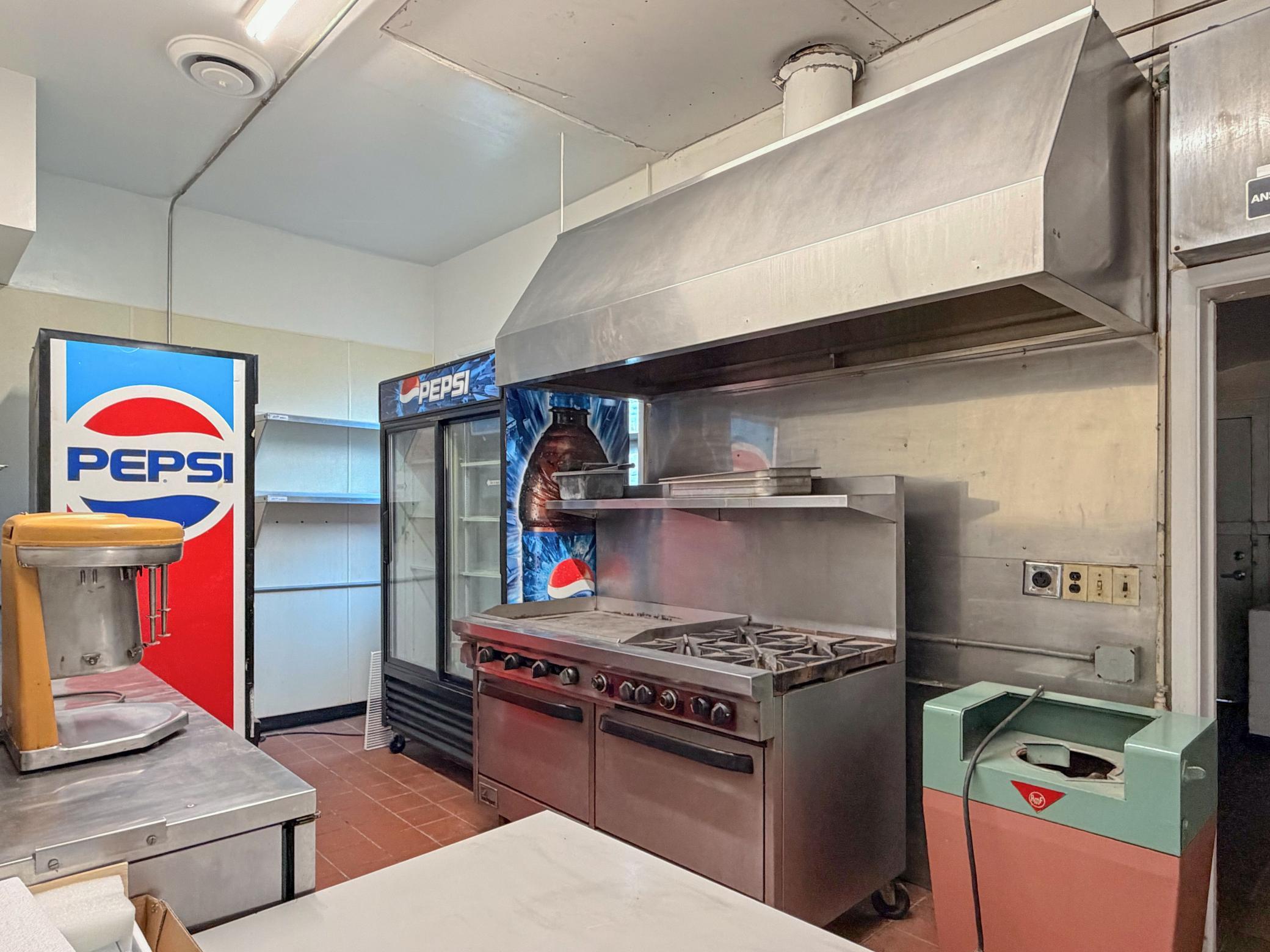 Hood and stove area