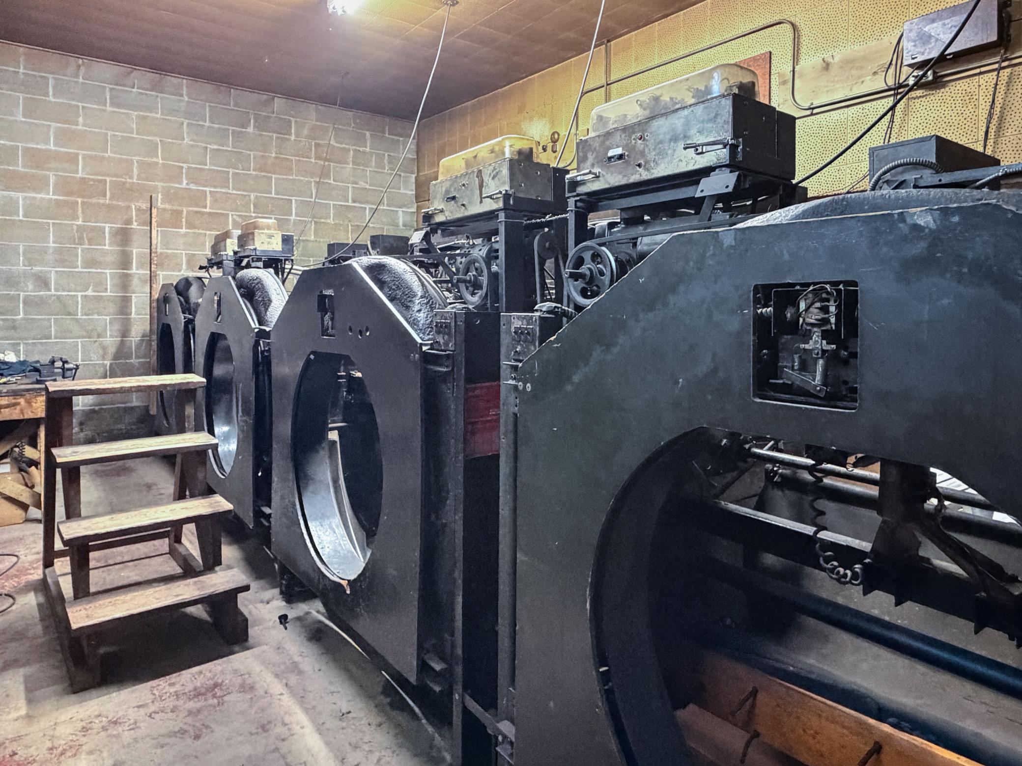 Pin equipment behind the scenes