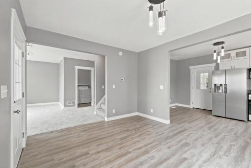 Open floorplan when you enter from the front door