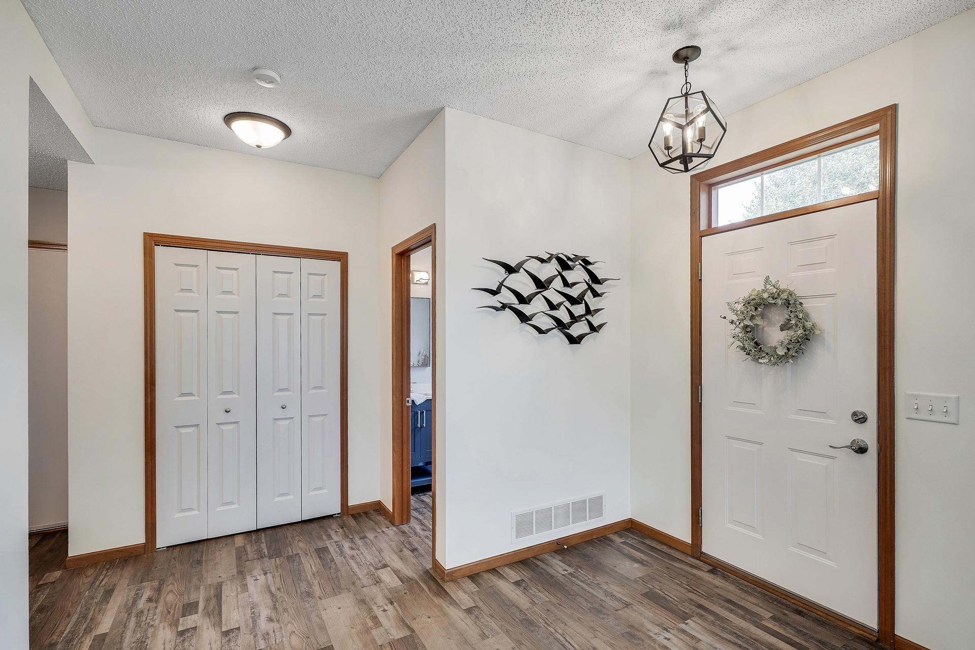 Spacious entryway.