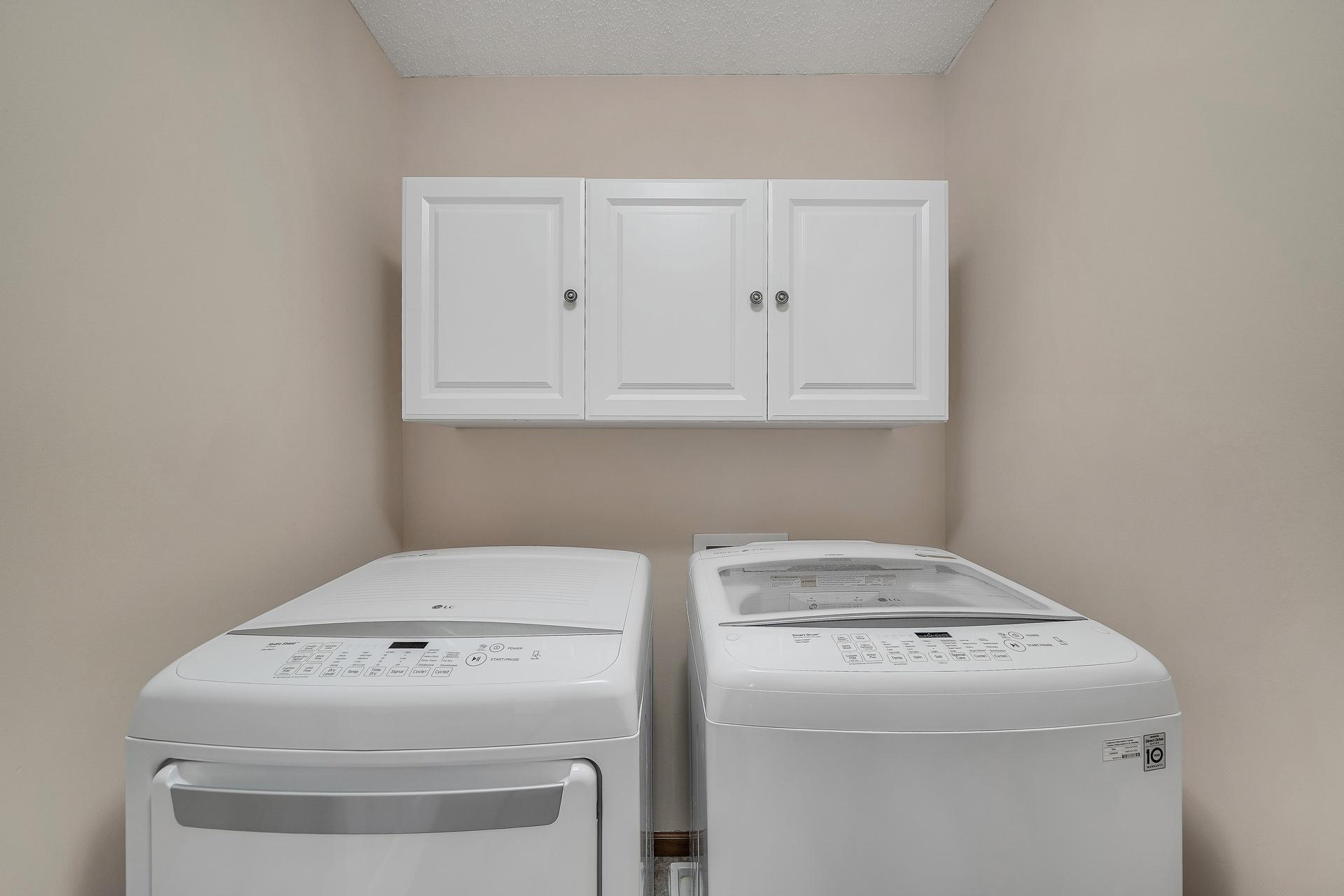 Upper level laundry room.
