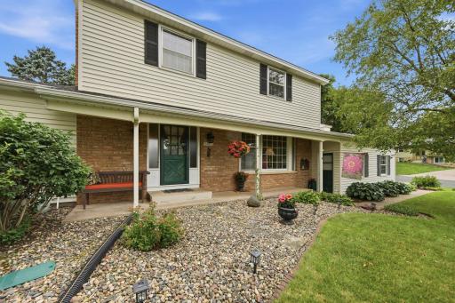 Lovely front porch and curb appeal