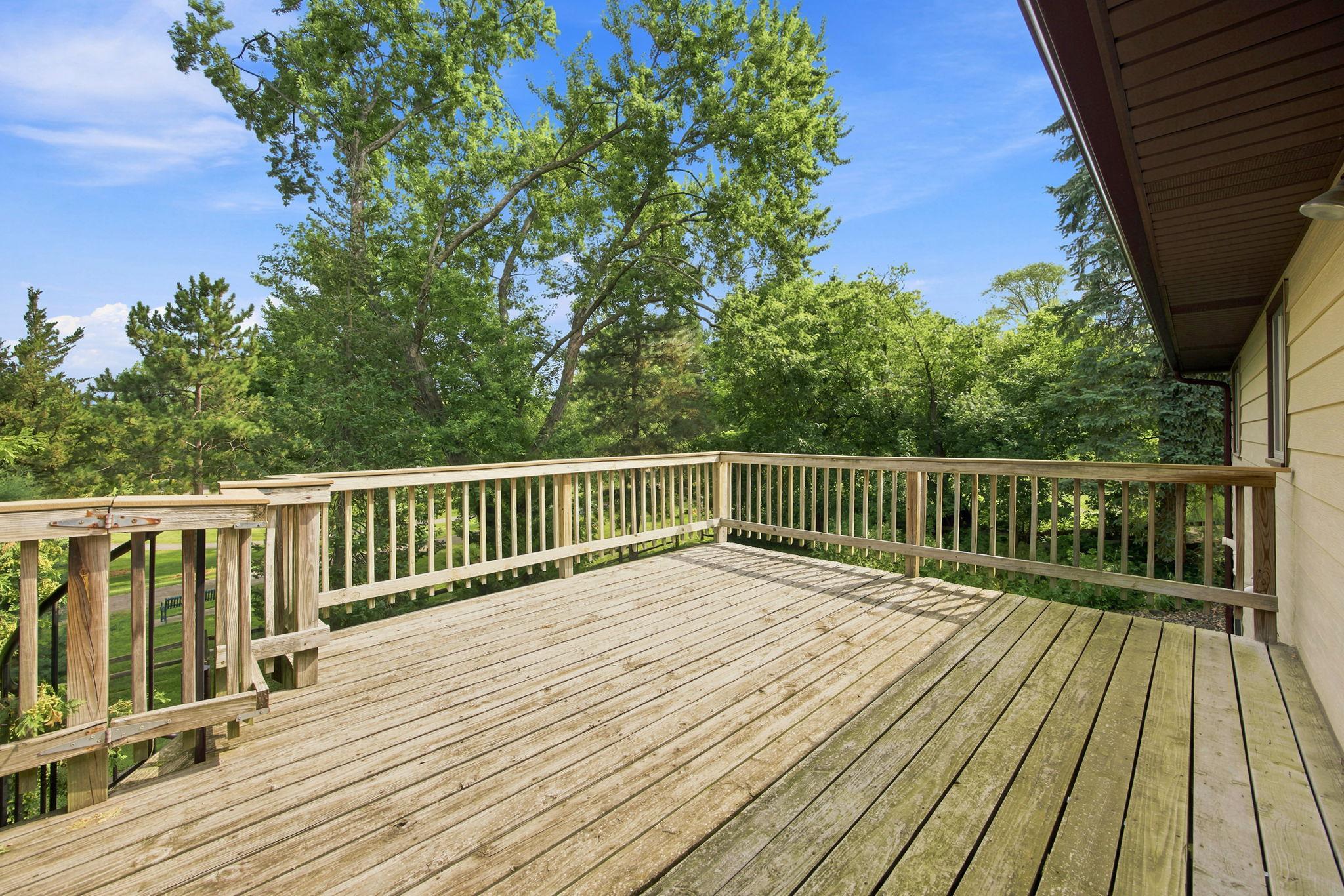 Deck off dining area.
