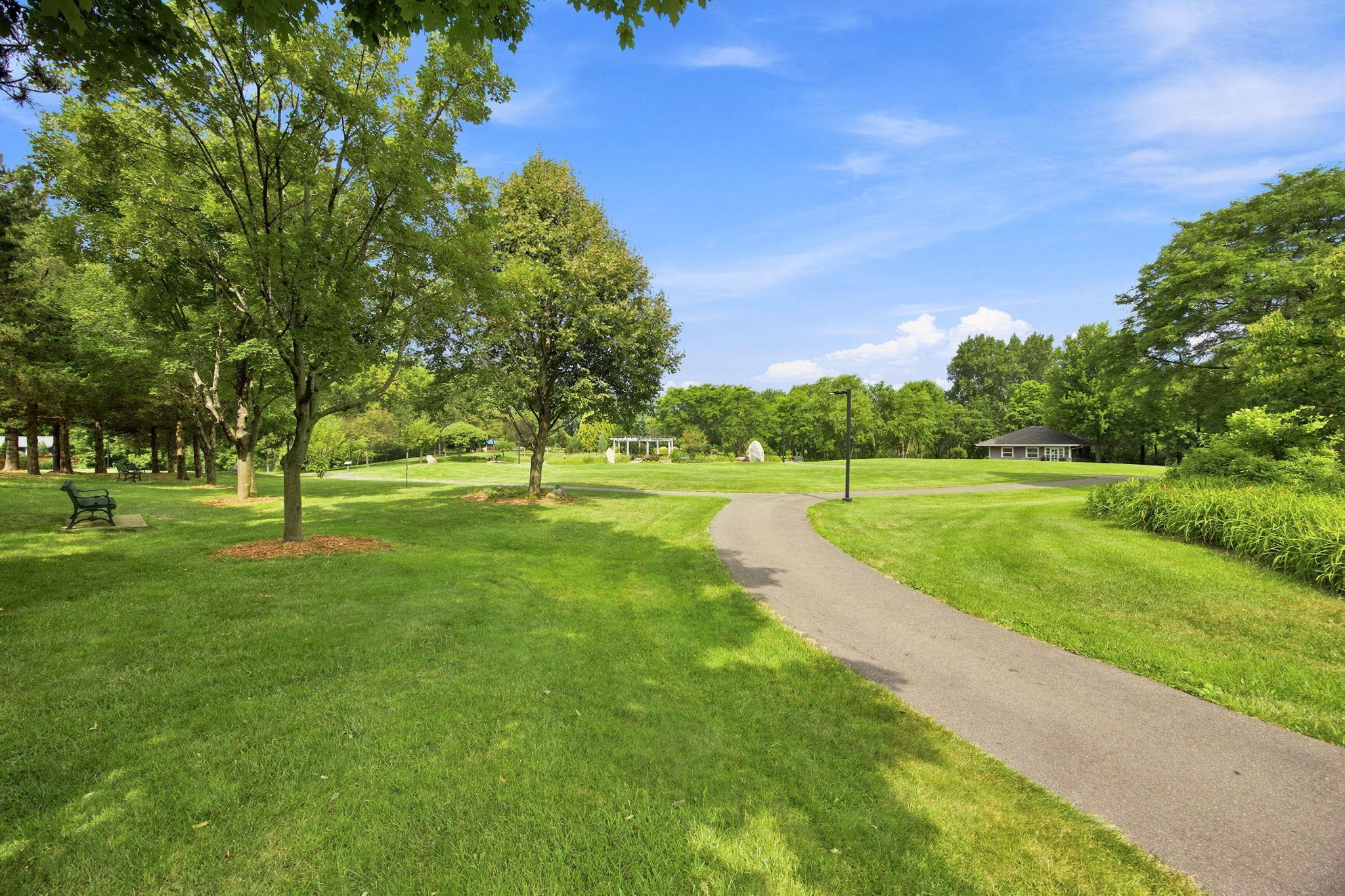 Walking paths.