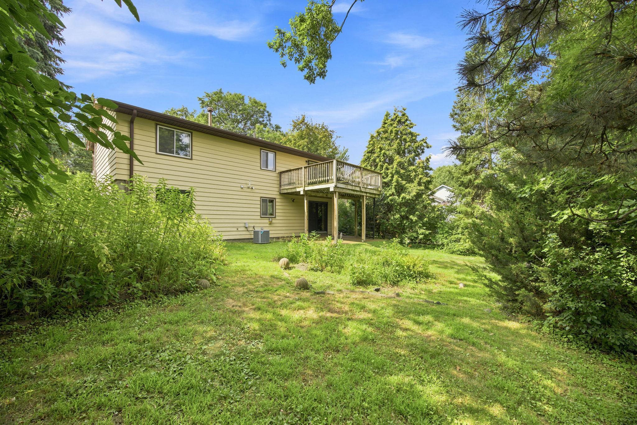 Rear view of home.