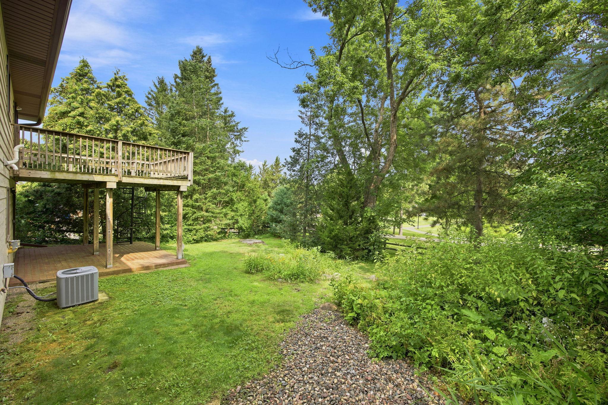 Private back yard.