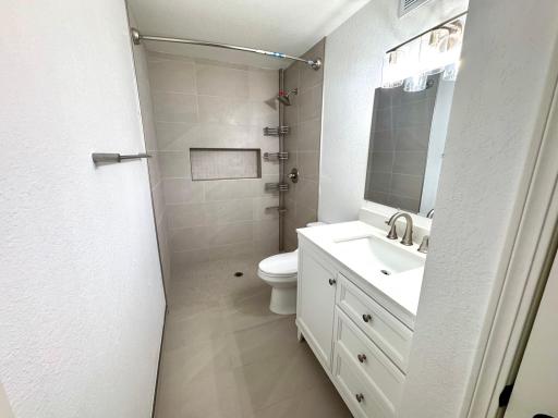 Lower level bath