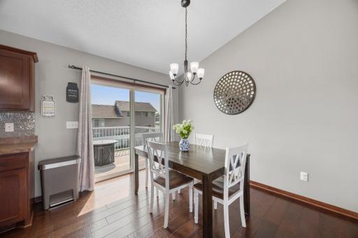 Dining Area with walk out to Deck
