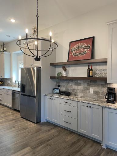 Dining Buffet with Shelving and Coffee Sink