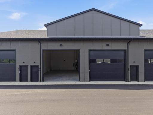 A polished exterior with serious space behind the door.