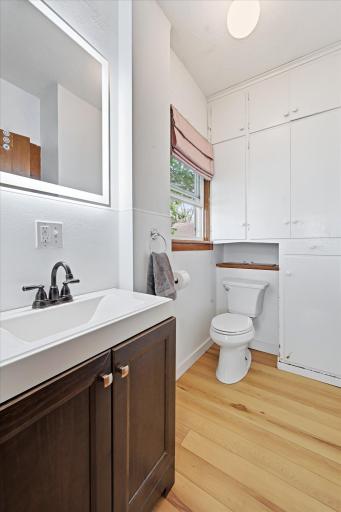 Updated main level bath just off the kitchen.