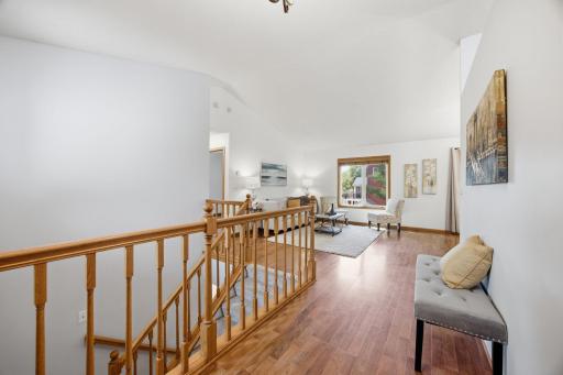 As you enter the home you will immediately notice the vaulted ceiling in the living room enhancing the open, airy feel!
