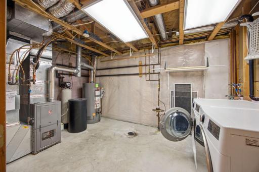 Laundry and mechanical room