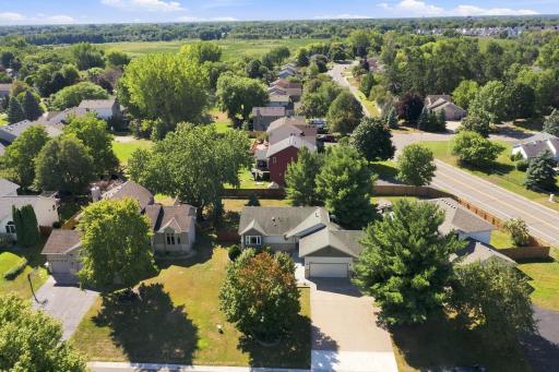 Aerial photo from the front.