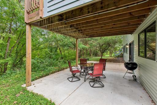 Covered patio area