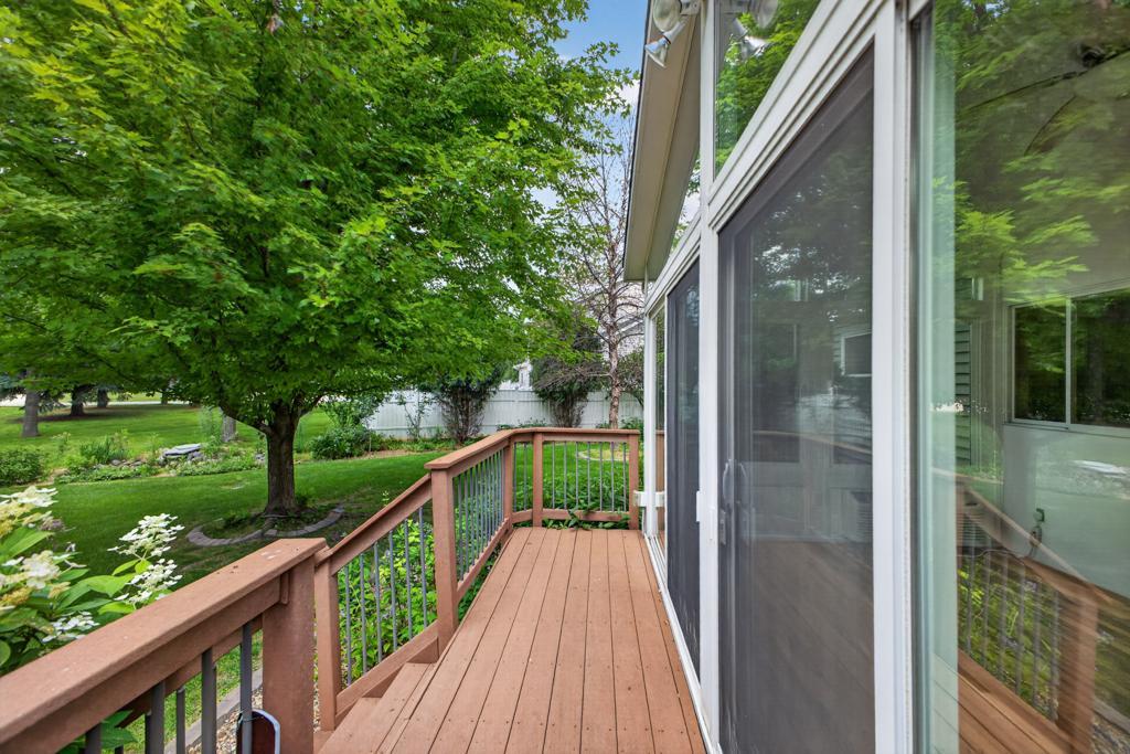 Deck off sunroom
