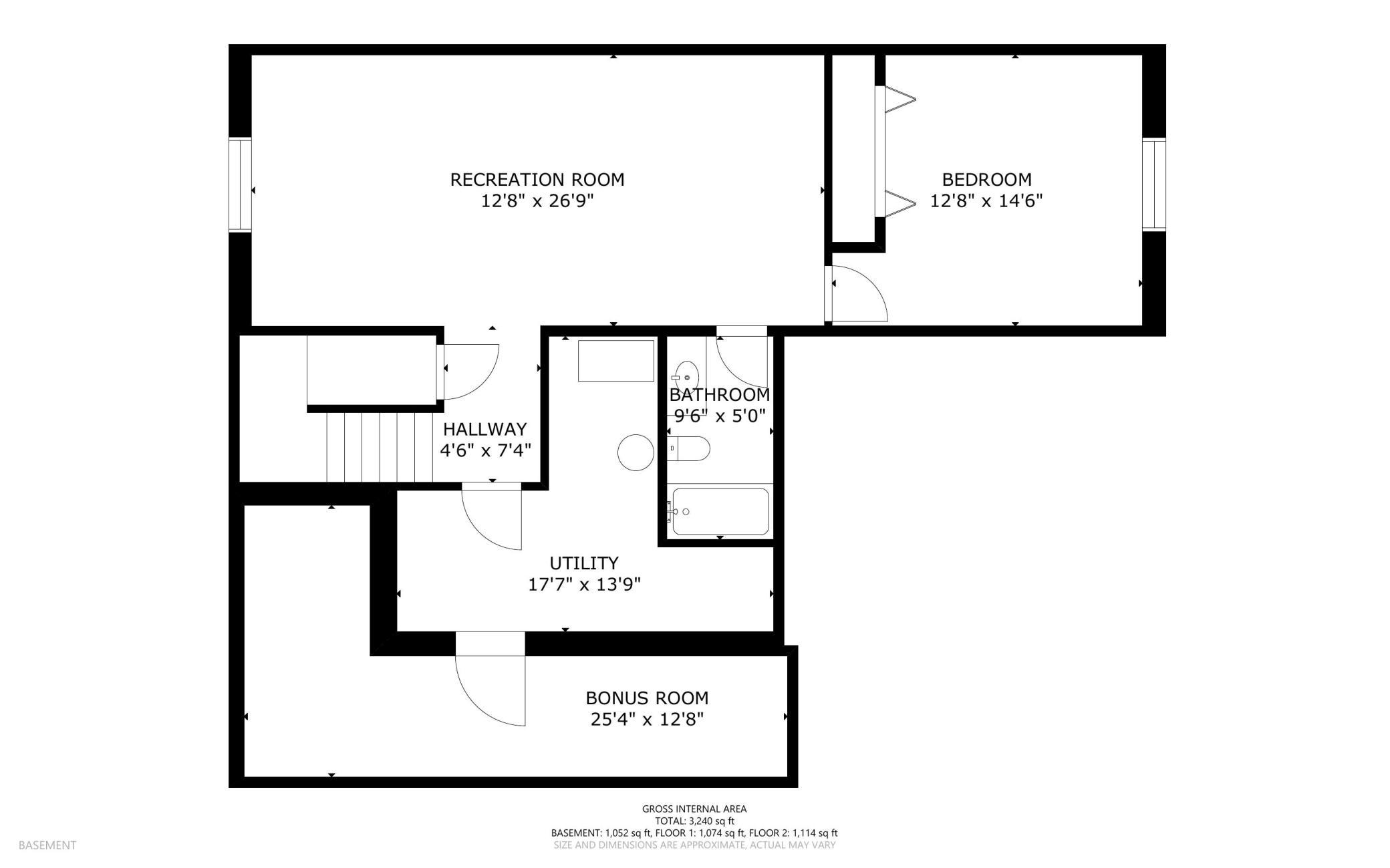 Floor plan lower level
